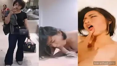 Cewek Rambut Pendek Super Nakal Dominasi Penuh Keringat poster